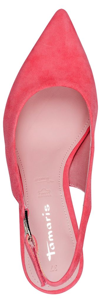 Tamaris Damen Pumps Leder Logo Schnalle1-29624-46, Größe:37 EU, Farbe:Pink