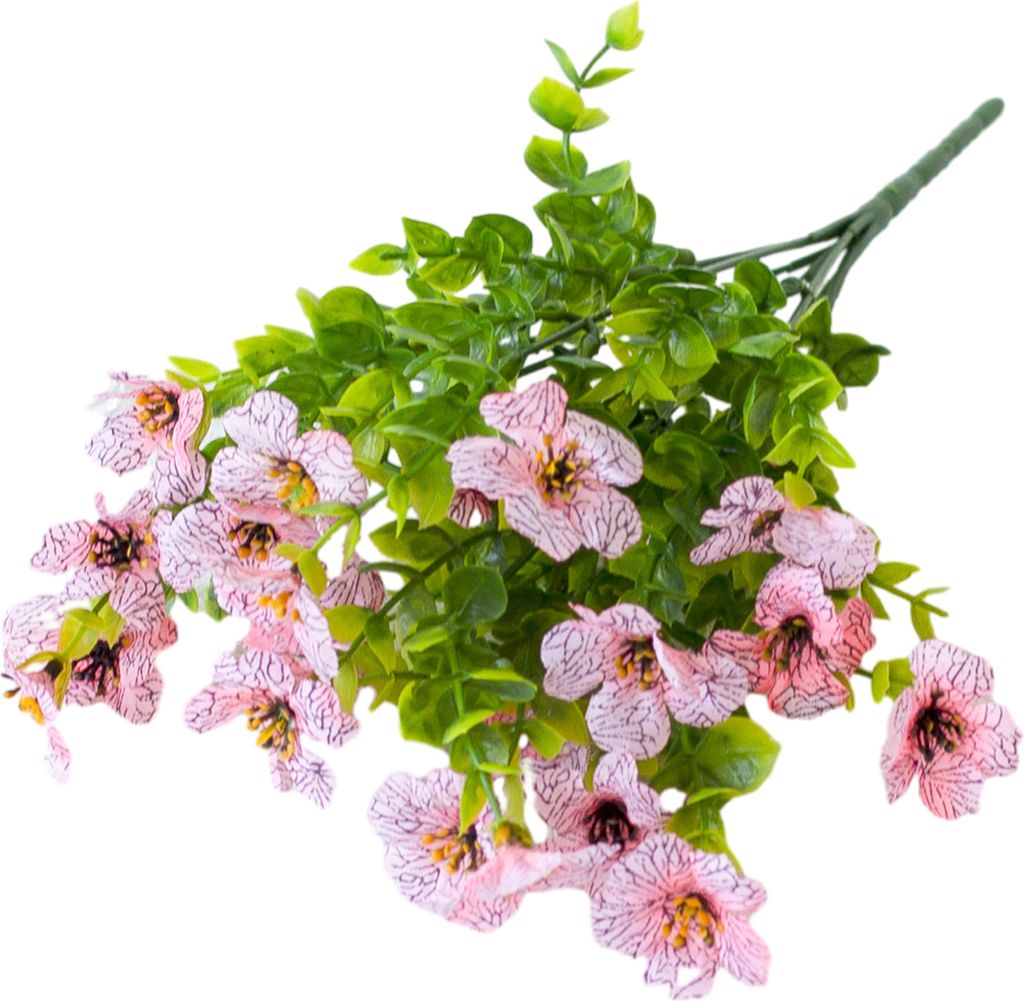 1 Bouquet Garten Künstliche Blume Realistisch Aussehende Lebendige Farbe Einfache Wartung Simulation Violette Blume Gefälschte Pflanze