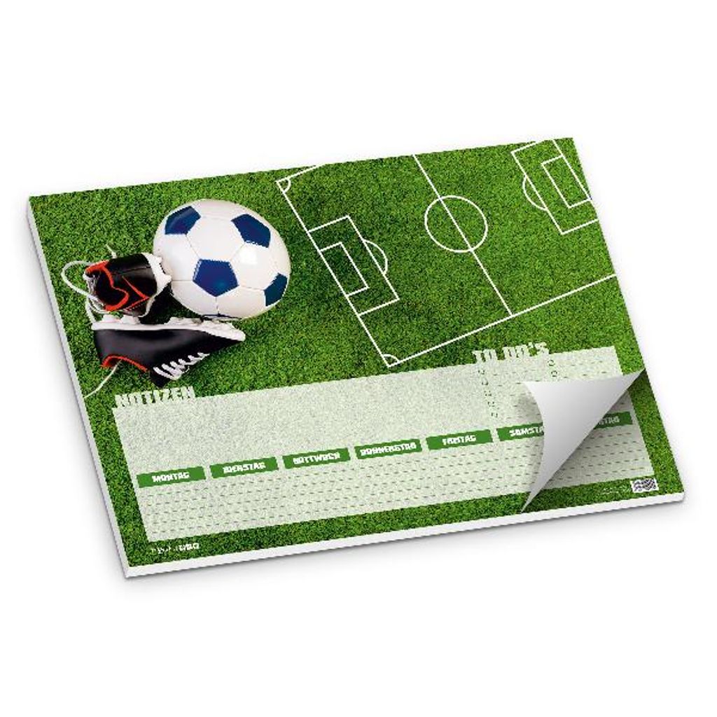 itenga Schreibtischunterlage Fußball DIN A3 50 Blatt