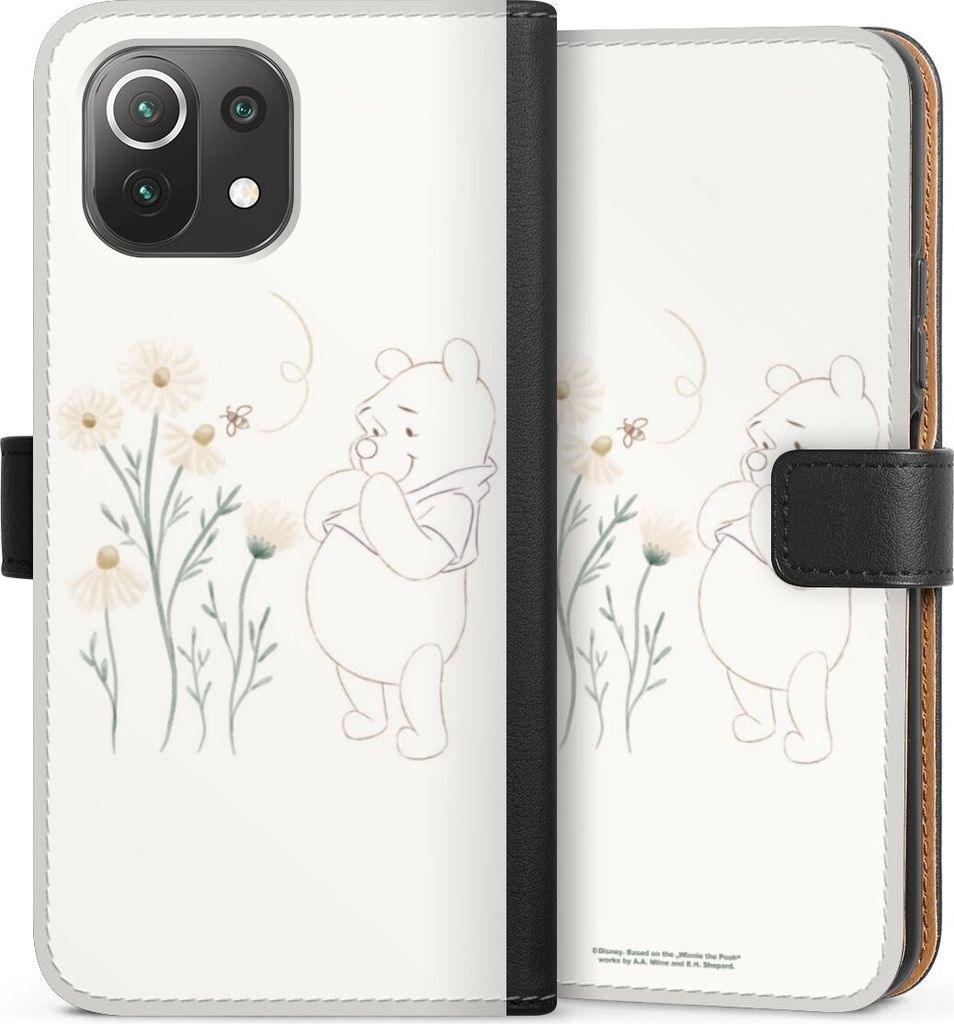 DeinDesign Klapphülle für Xiaomi Mi 11 Lite 5G Handytasche Lederhülle Tasche Biene Disney Winnie Puuh