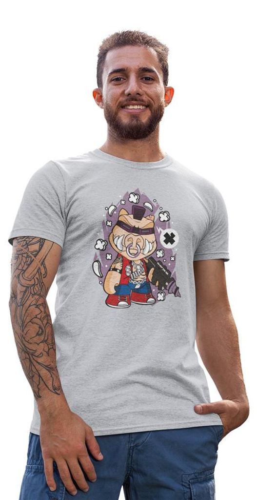 D&B Uni Polo PC00028 Bebop Grau-Größe S