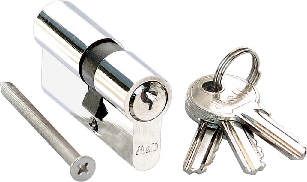 Profilzylinder Schließzylinder Türzylinder 25/25 Zylinder M&D Nickel