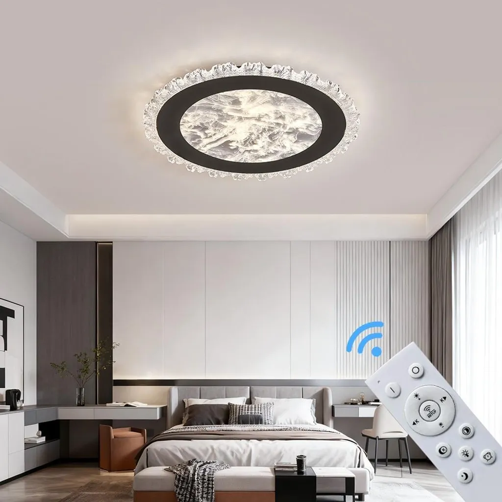 Plafoniera LED 253-YX-BL Dimmerabile 3000-7000K ad Alta Durata