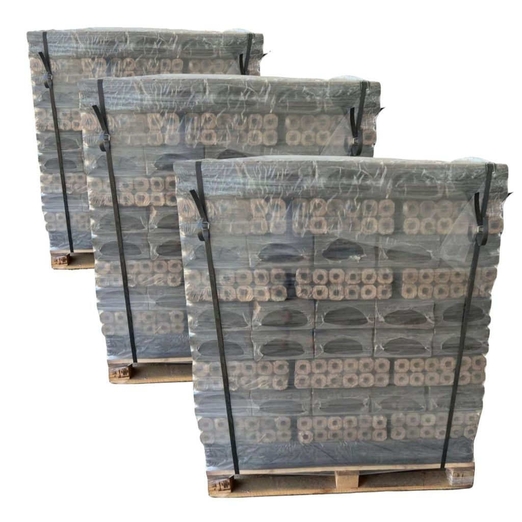 Pinikay Holzbriketts aus Eiche – 8-eckig mit Loch –  – 10kg Produktbild 
