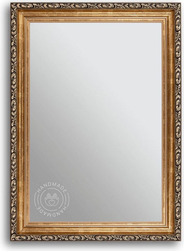 CLAMARO 'WIEN' Antik Wandspiegel mit Rahmen | Bronze | Shabby Chic Vintage Barock Spiegel mit Holzrahmen | Barockspiegel inkl. Metall Aufhänger un...