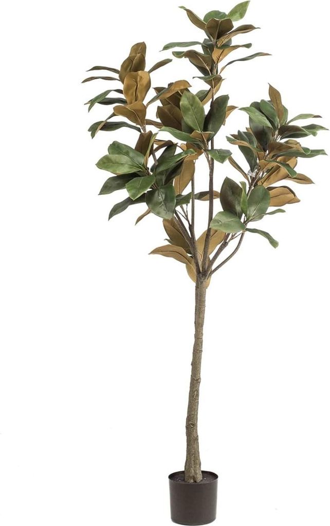 Magnolia Denudata – 150 cm Kunstbaum – Künstliche Magnolie Weiß – Pflegeleichte Deko für Zuhause & Büro