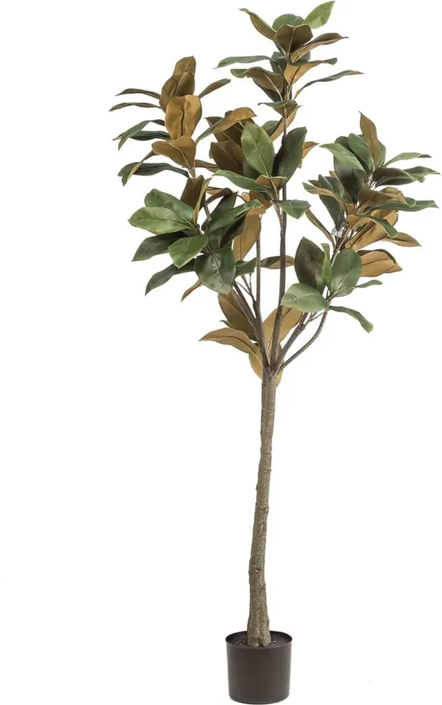 Magnolia Denudata Arbre Artificiel 150 cm - Fleur Blanche Décorative