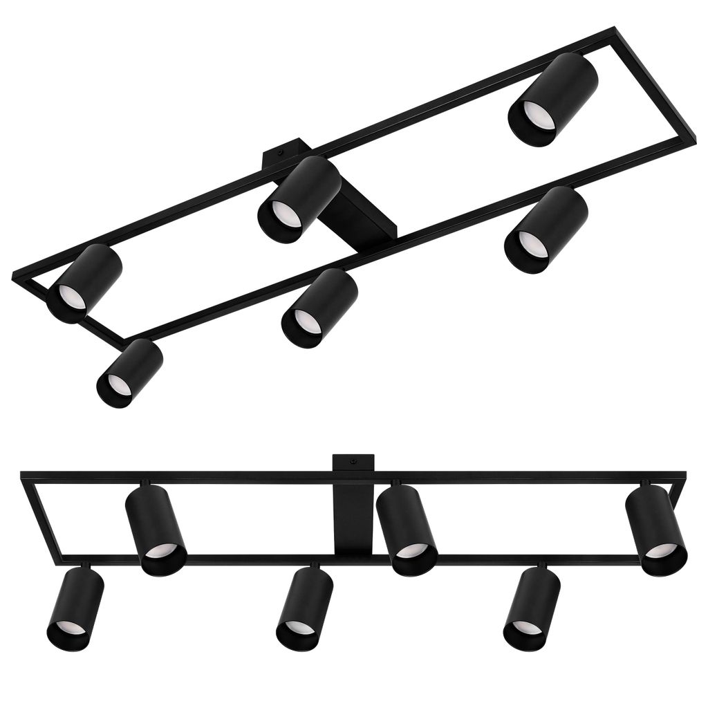 MasterLED 6-flammig Deckenstrahler GU10 Schwarz, Produktbild 