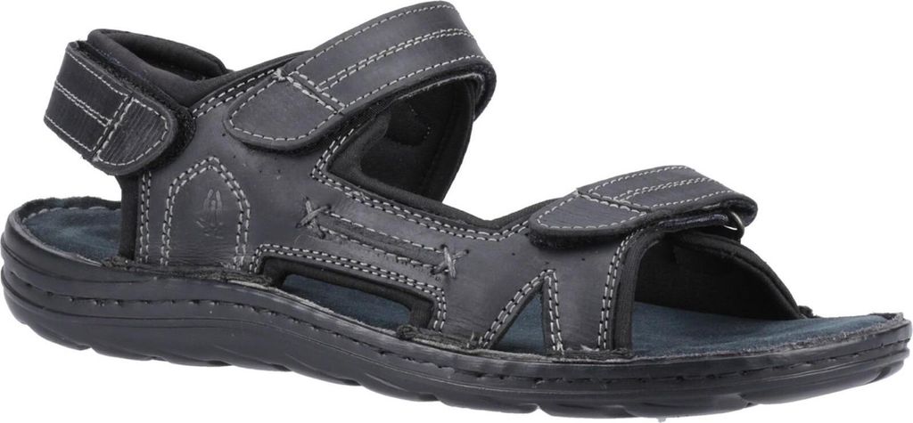Hush Puppies - Herren Sandalen "Alistair", Leder FS11355 (47 EU) (Schwarz)