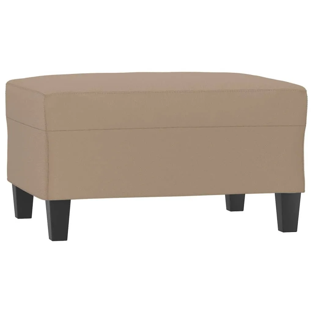 SYFAX™ Poggiapiedi Cappuccino 70x55 cm - Design Minimal Pelle Finta
