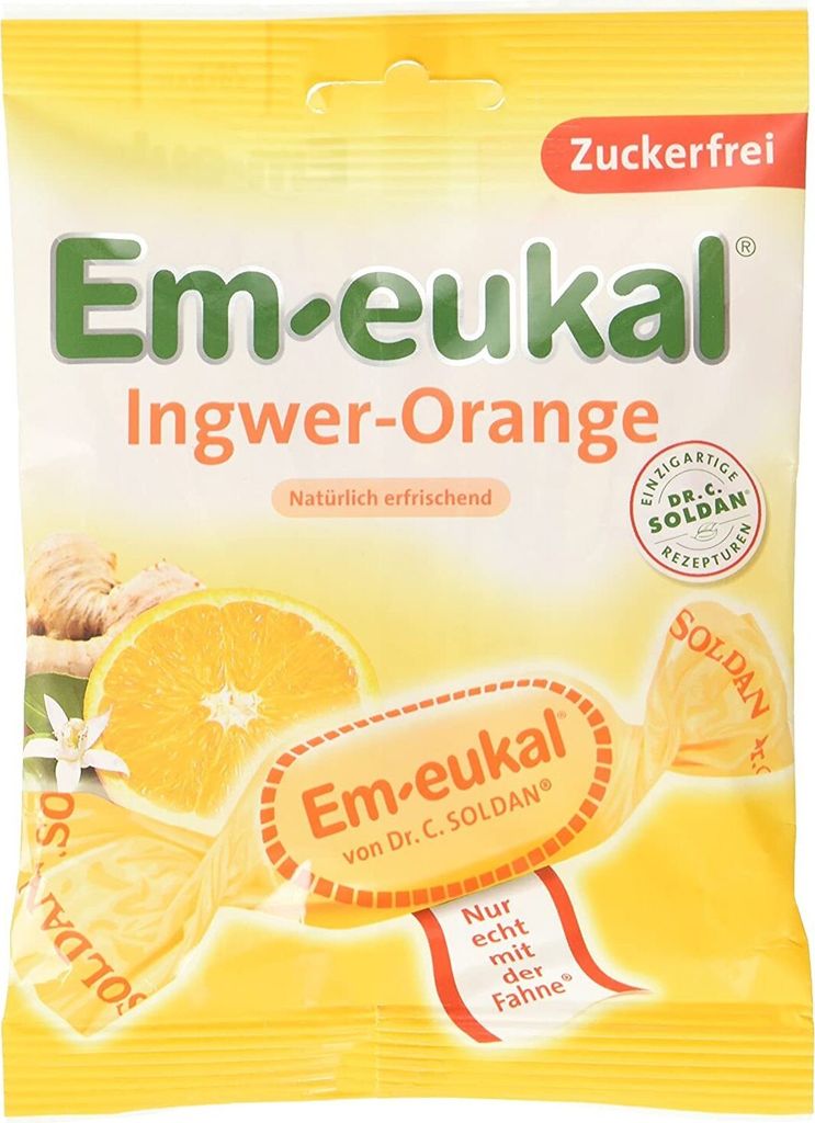 Open Food Em-eukal Gember-sinaasappel, suikervrij - Dr. C. Productafbeelding 