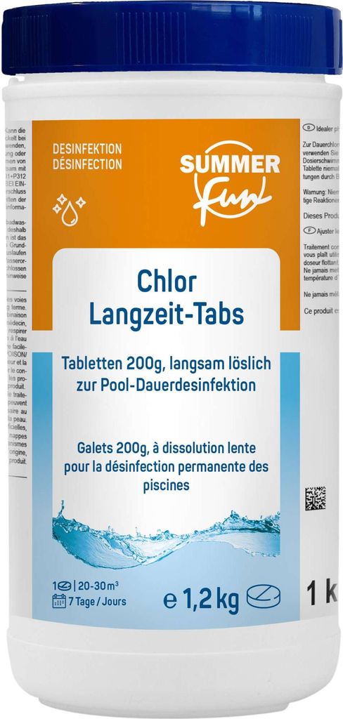 Summer Fun Chlor Langzeit-Tabs 200 g - 1,2 kg