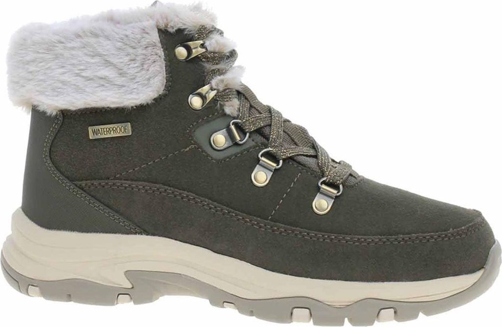 A single Skechers boot is shown against a white background.