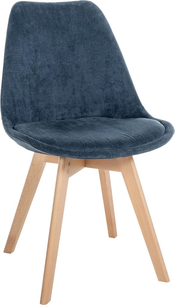 Stuhl HLO-CP58 Cord dunkelblau