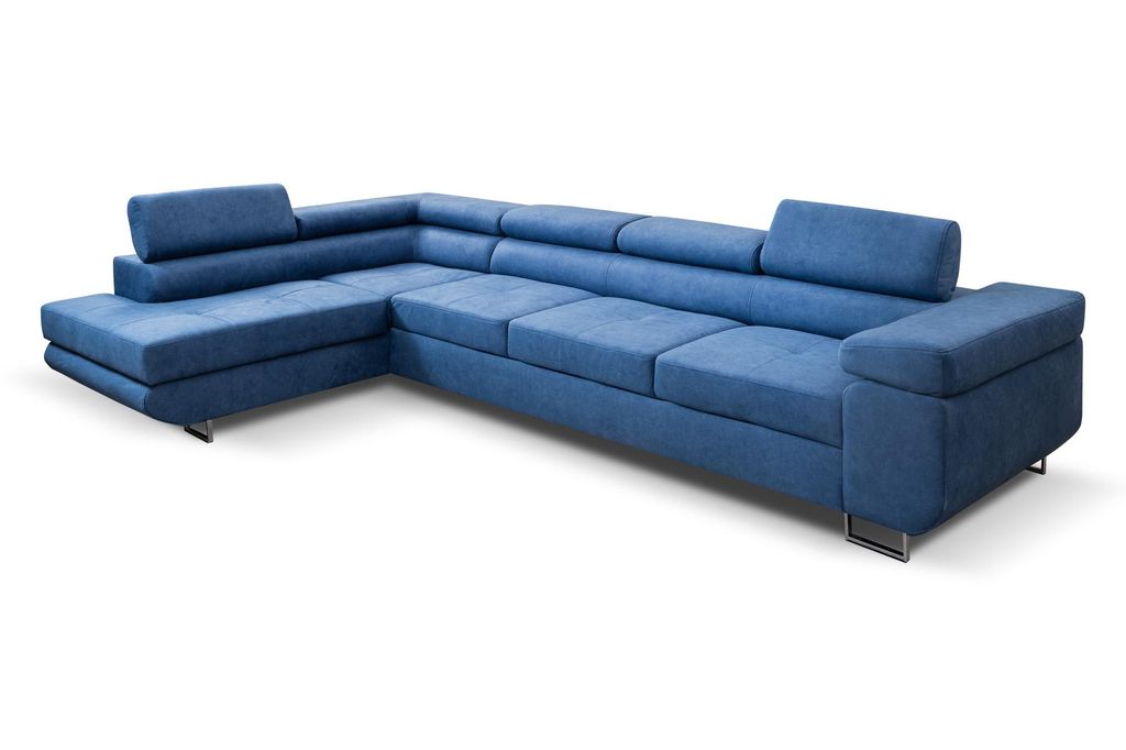FurMeb24 - Ecksofa AVIO L BIS - LINKE SEITE , Sofa mit Bettk€sten und Schlaffunktion - VENA 08