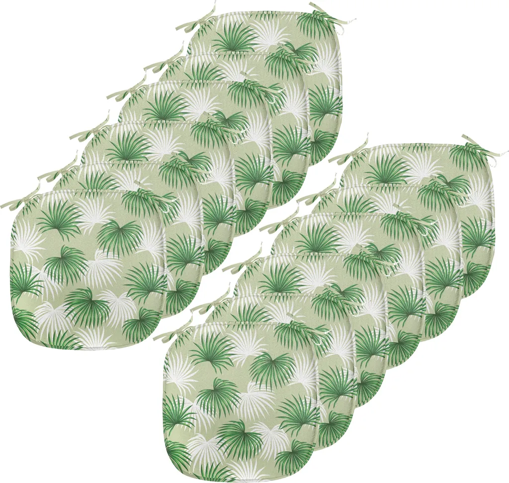 Coussin de Chaise Imperméable avec Attaches Lot de 12 Pièces 40cm
