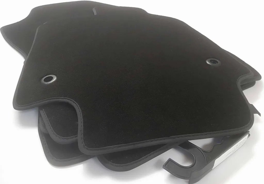 Tappetini per Toyota RAV 4 (dal 2019) Tappetini in moquette Premium velours di qualità originale Tappetini per auto, 4 pezzi, nero