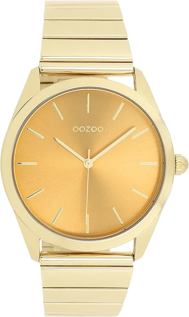 Montre Oozoo UOC11517 mixte en métal doré robuste et lecture facile or