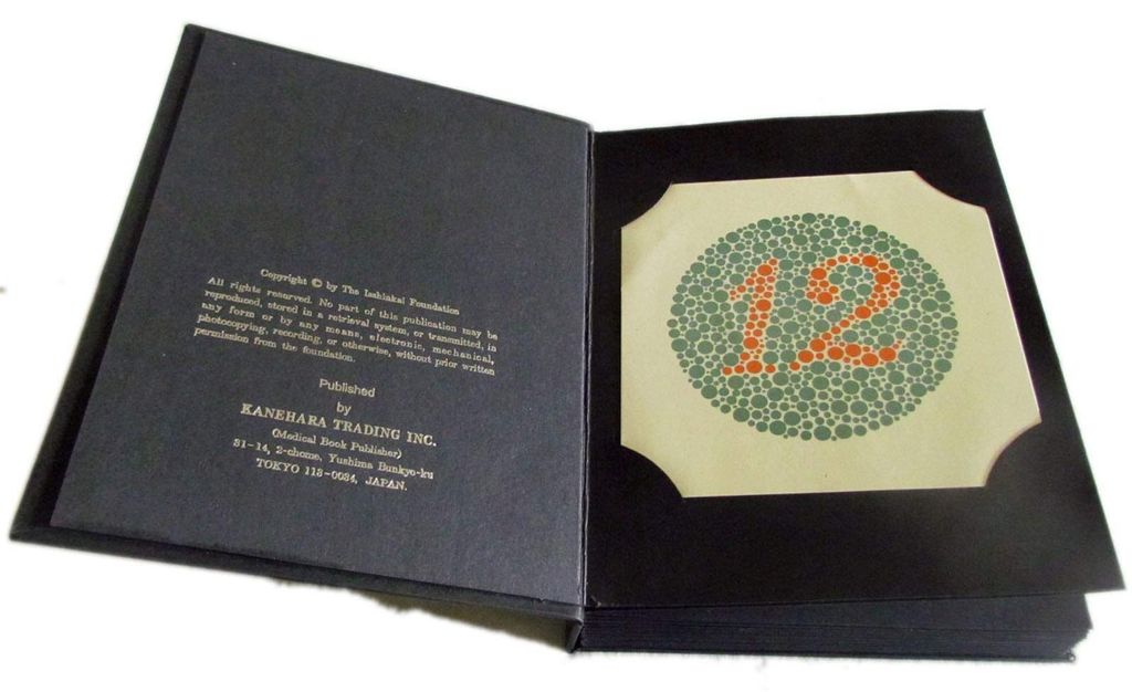 Ishihara-Testtafeln, 24 Tafeln, Farbsehschwäche-Test