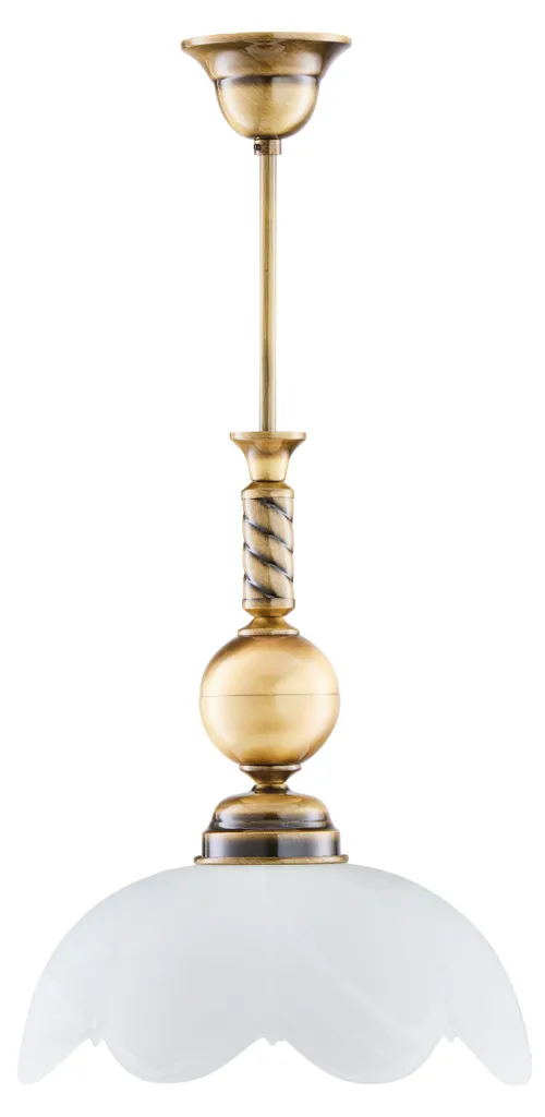 Suspension JUPITER en laiton 60x30x30 cm - Lustre Métal Chic 1xE27 40W
