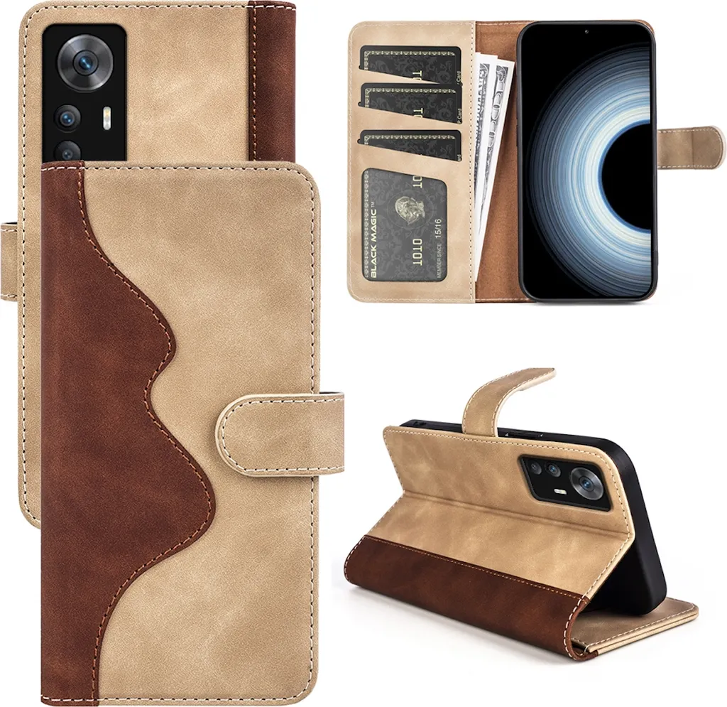 Custodia Xiaomi 12T / 12T Pro Marrone - Design Vintage in Ecopelle