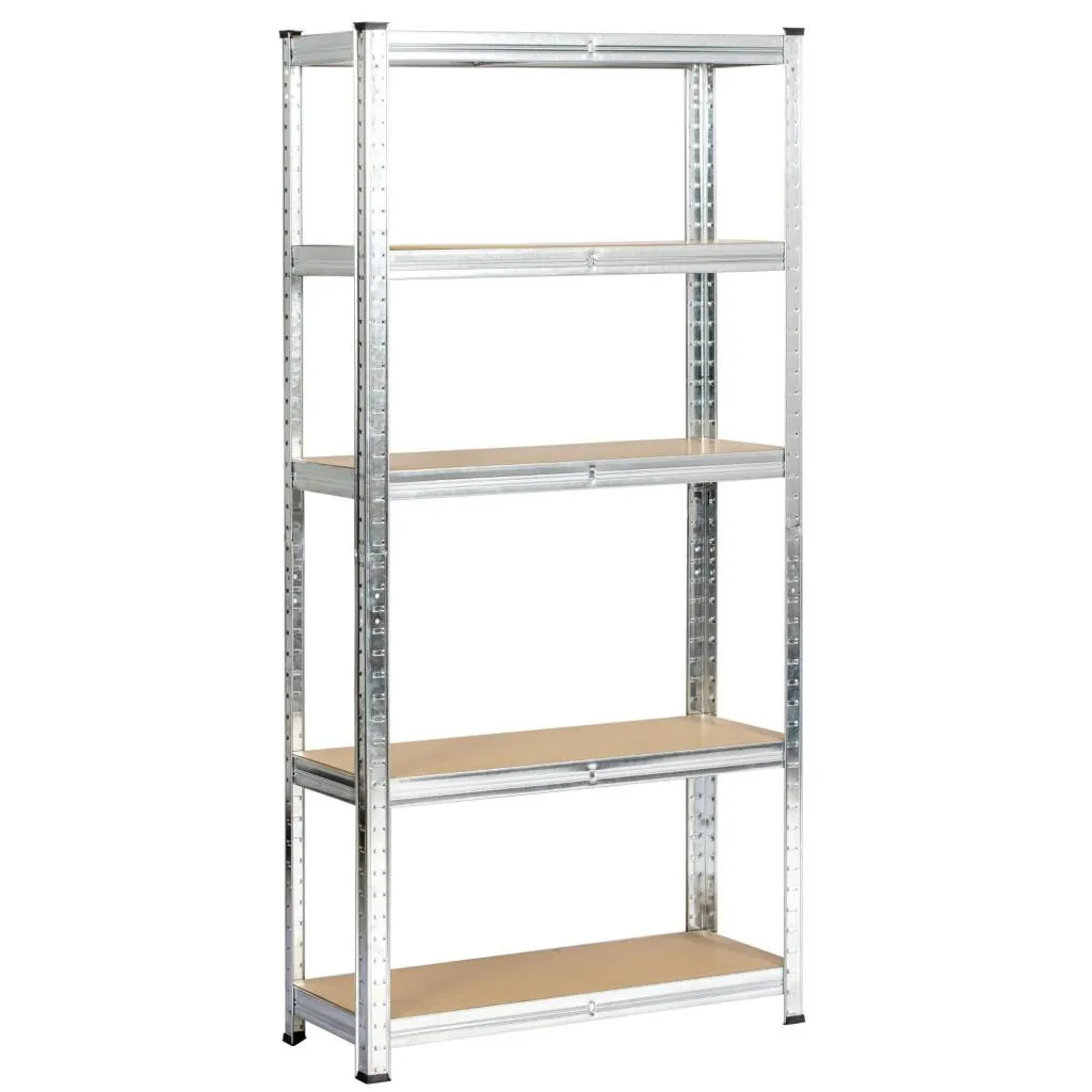 Étagère de rangement garage et cave galvanisée L70xH154xP30 cm