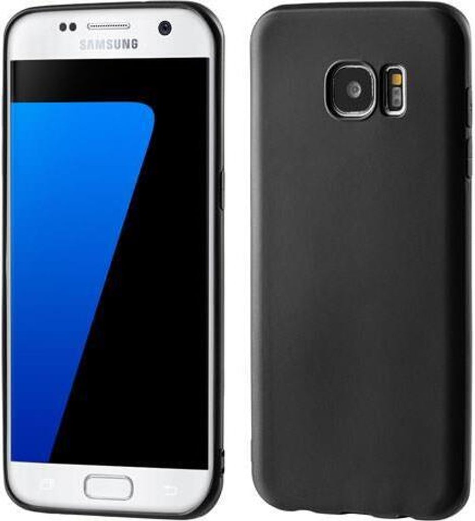 starfix Ultra Slim Matt Silikon Schutz Hülle Tasche für Samsung Galaxy S7 edge G935 schwarz