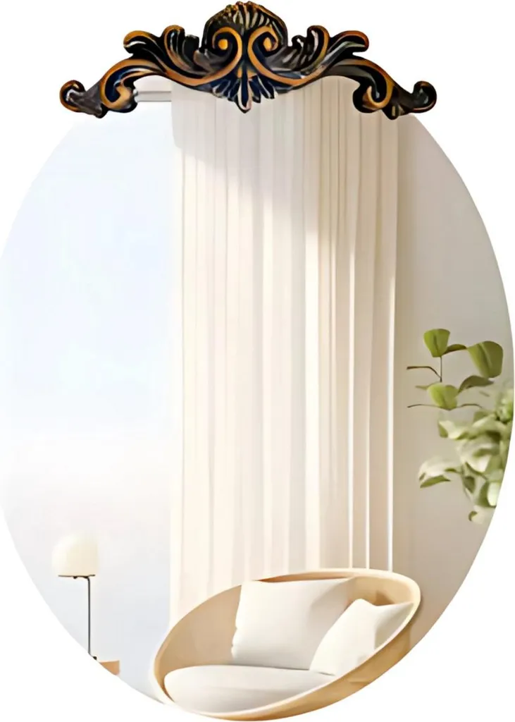 Miroir de salle de bain ovale Dublin 50cm avec traitement anti-buée