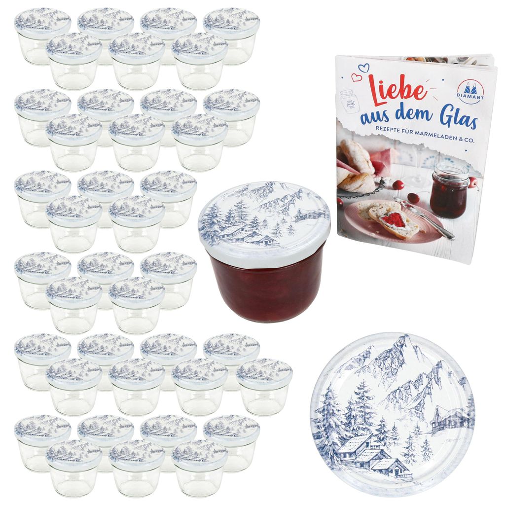sada 40 zavařovacích sklenic 230 ml TO82 Alpen víčko Obrázek produktu 