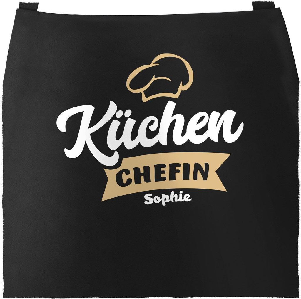 Küchen-Schürze mit Namen Aufdruck Küchenchef individualisierbar Kochschürze Männer Frauen personalisierte Geschenke SpecialMe Küchenchefin ...