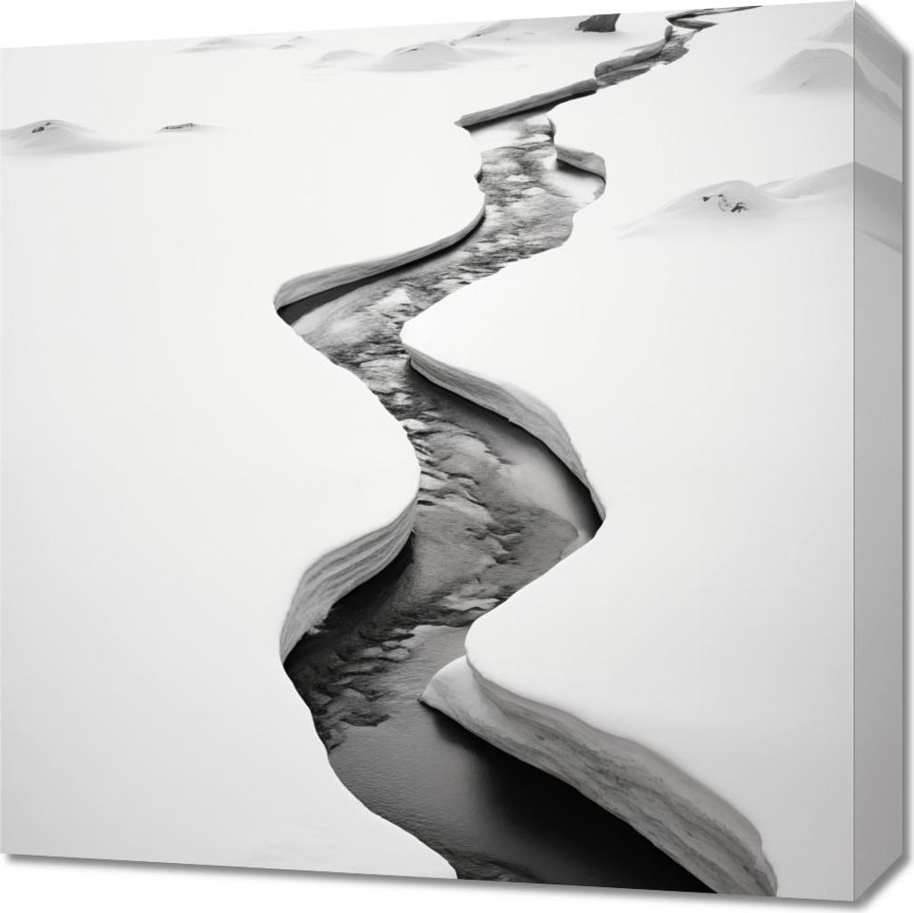 Bild 50x50cm Frostspalten