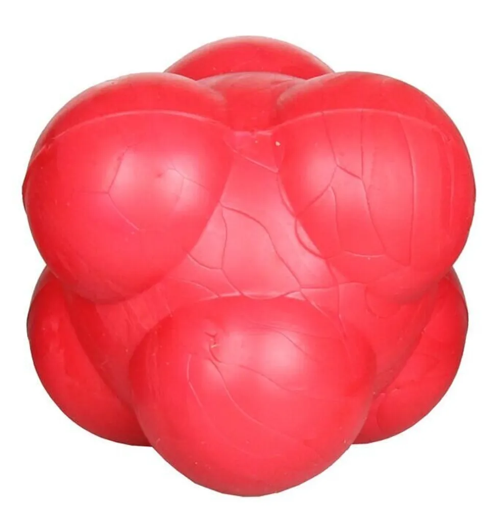 Balle de réaction de sport rouge en lot de 4 pour réflexes et agilité