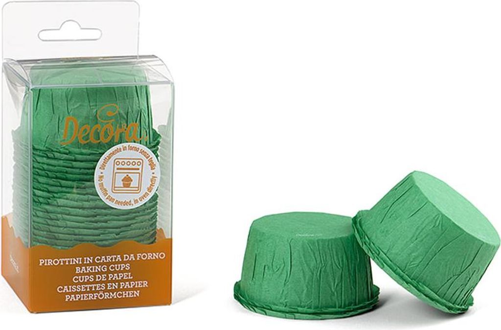 Zelený košík na muffiny 25ks Obrázek produktu 