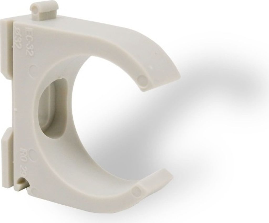 Rohrschelle OPDZ 6mm Loch grau (OZ048) 50 Stück M32