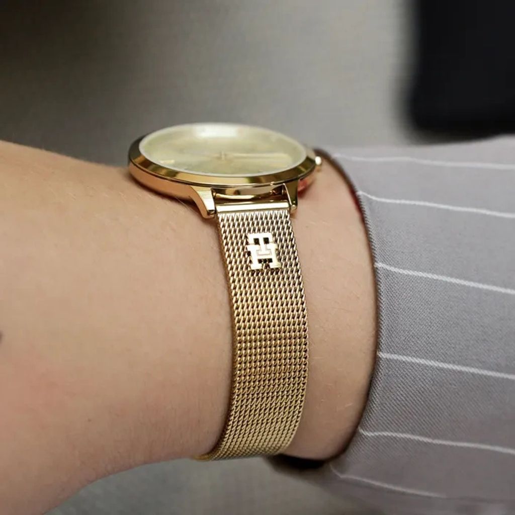 Gold Tommy Hilfiger Damenuhr Jenna Casual Armband Tommy Hilfiger
