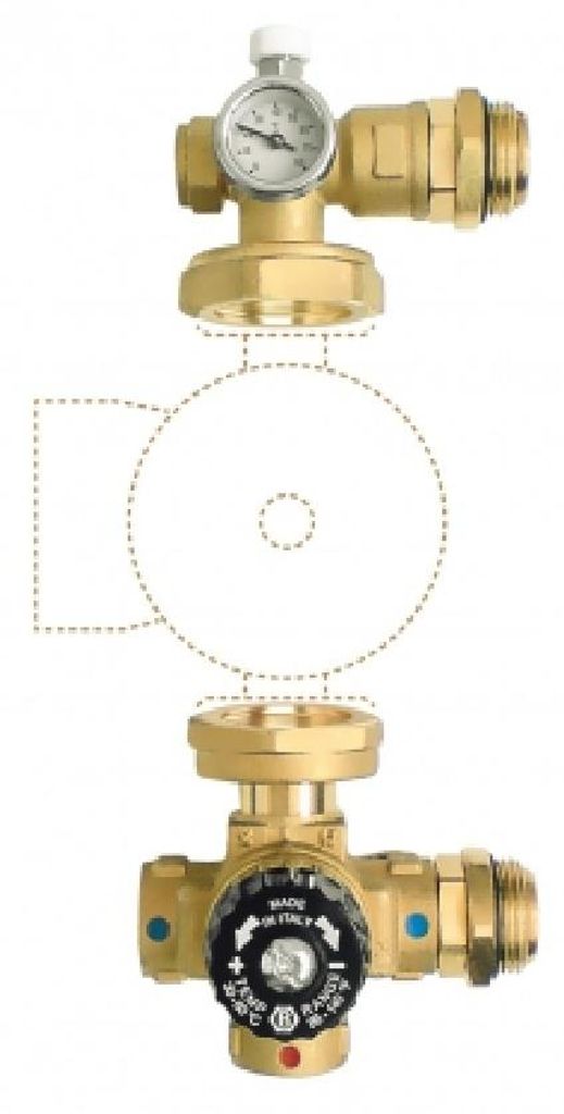 Novaservis Zubehör - Set für Bodenheizungsverteiler, 1", ohne Pumpe GM-WP