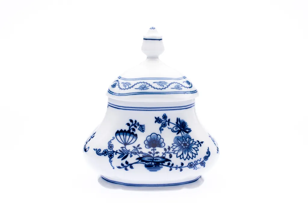 Boîte à thé Leander porcelaine de Bohême avec décor oie de Loučky