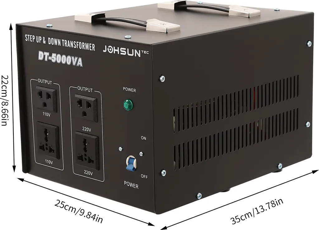 Transformateur 5000W pour utiliser votre Électroménager US 110V sur du 220V - 2