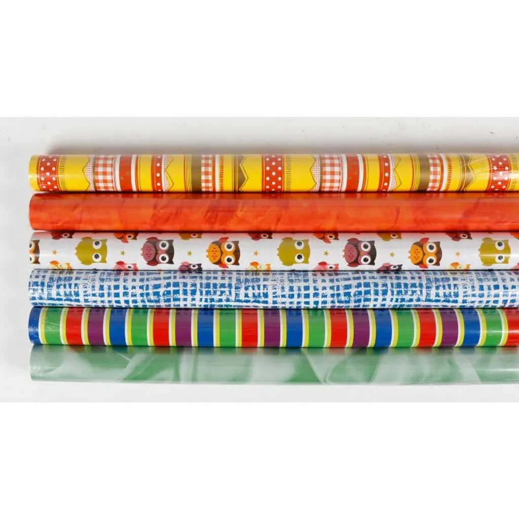 Papier Cadeau Anniversaire et Noël Lot 50 Rouleaux 5m Mix Couleurs