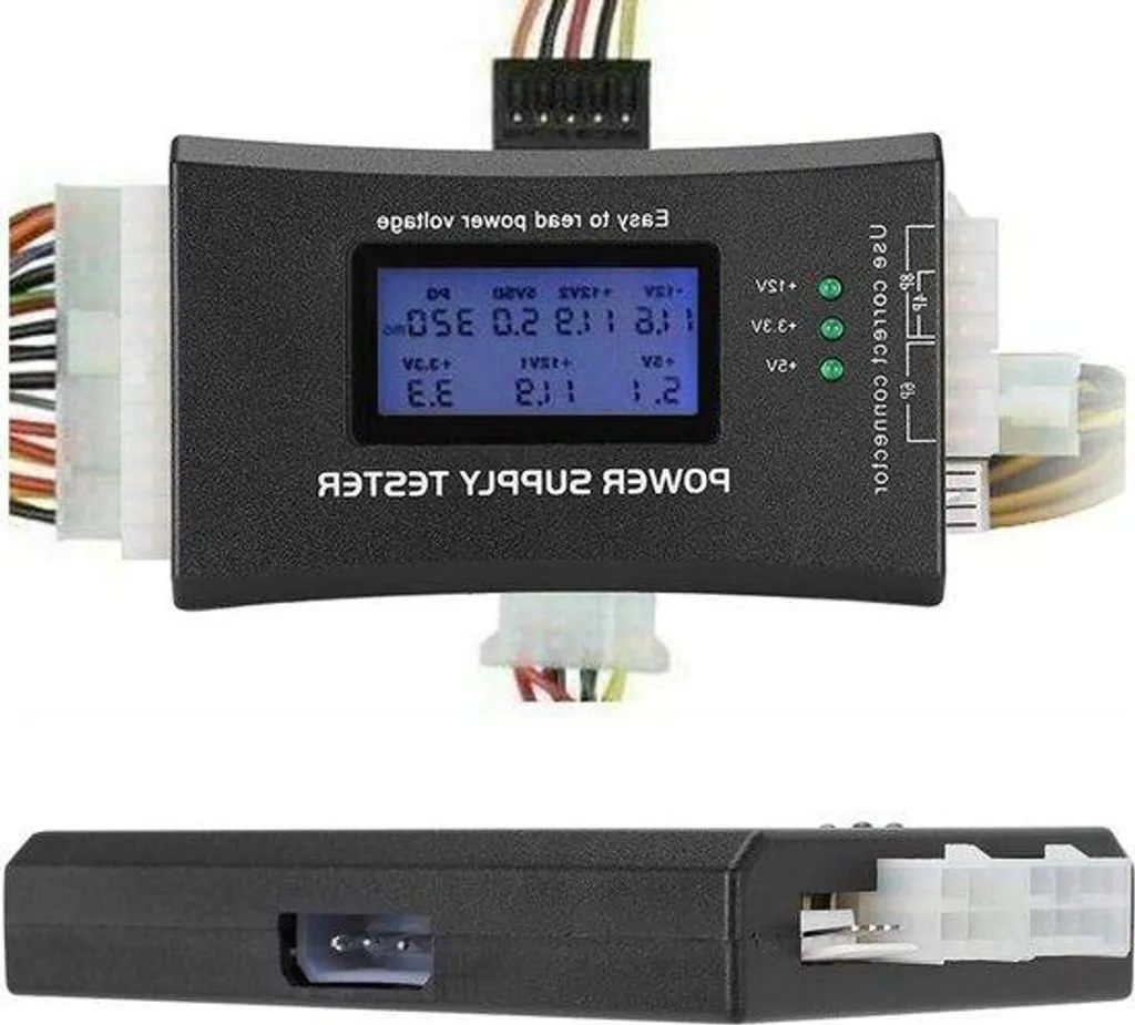 Testeur d'alimentation PC LCD pour cartes mères ATX BTX ITX et TFX