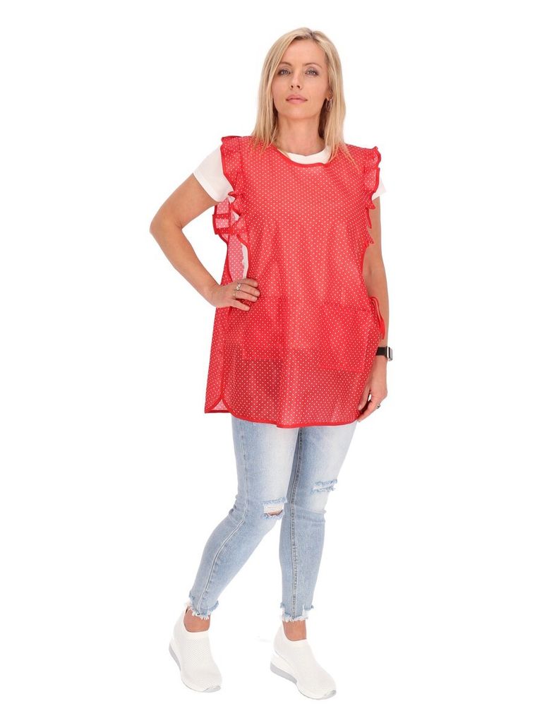 Chasuble Kasack Überwurf Schürze Dederon Nylon Nostalgie Produktbild 