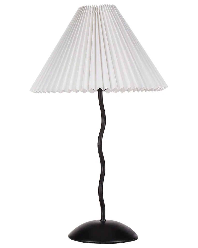 Lampe d'appoint salon ou bureau avec abat-jour blanc style classique