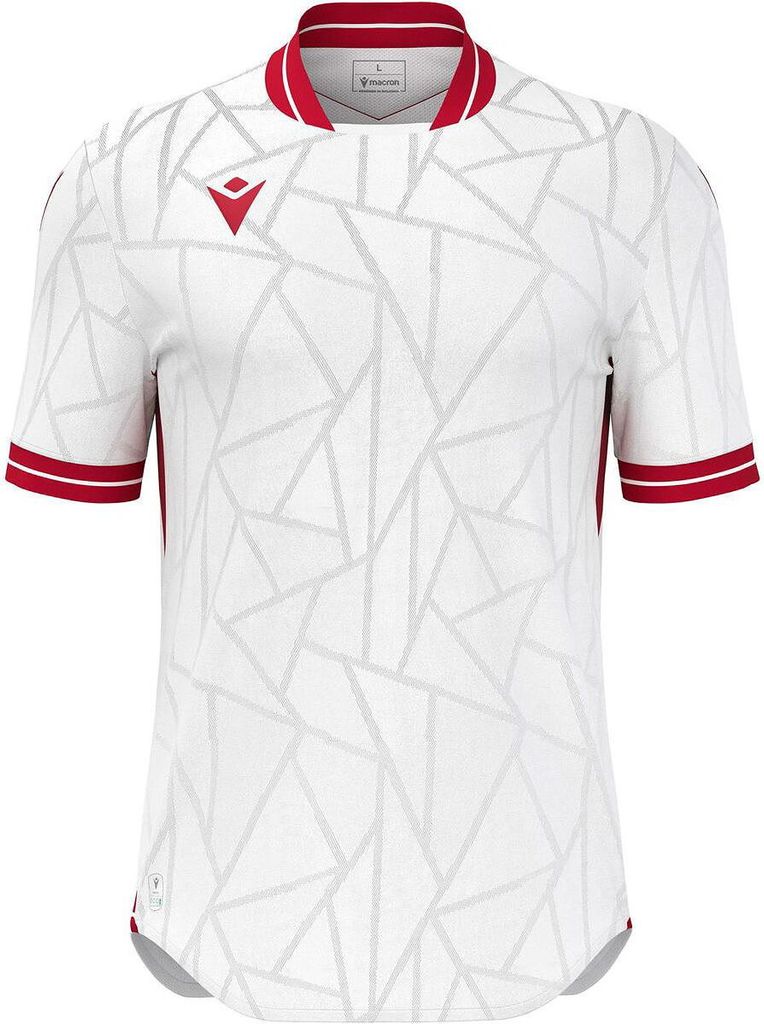 Macron Cerberus Trikot Kurzarm Herren - Weiß / Rot | Größe: XXL