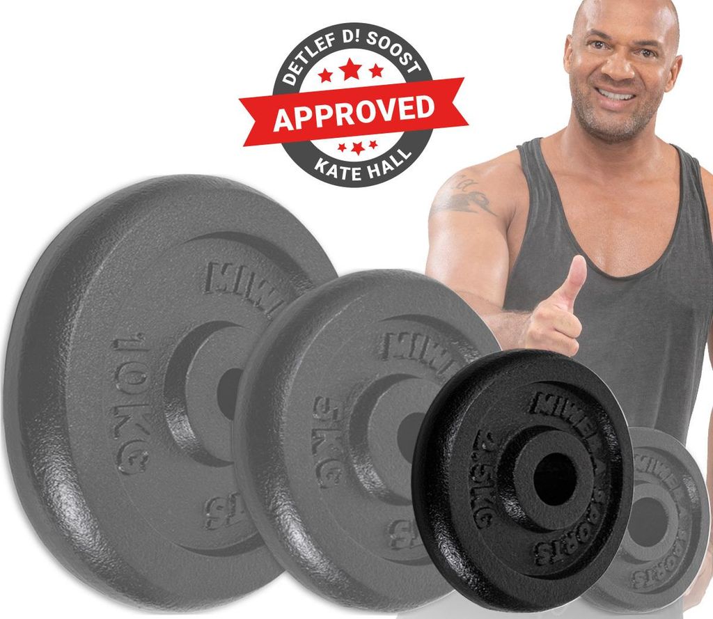 Miweba Sports Hantelscheiben Set | Gusseisen - Produktbild 