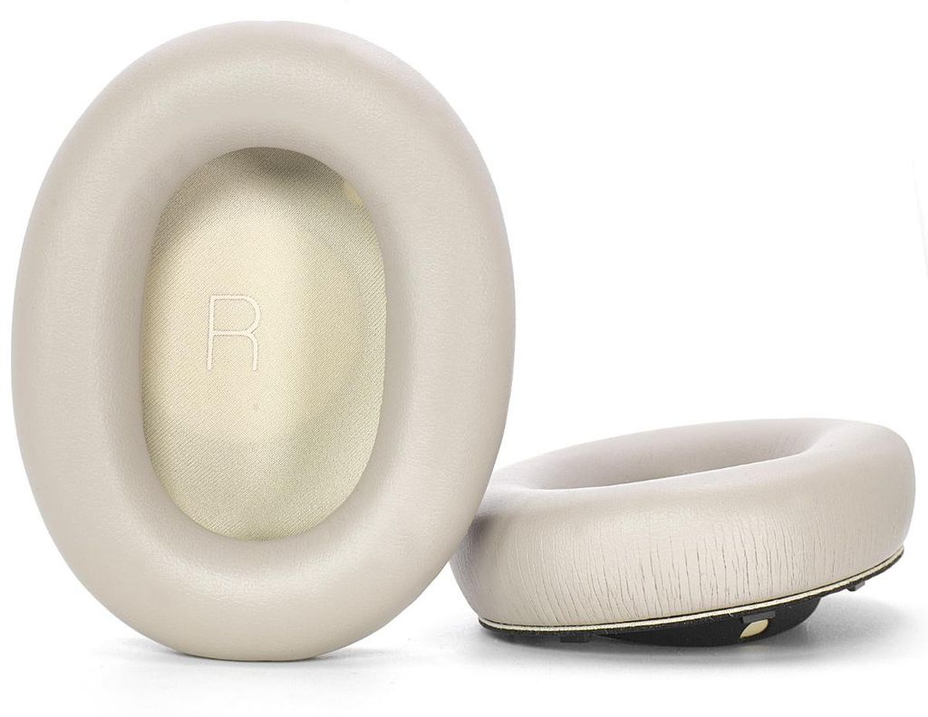INF Ersatz-Ohrpolster für JBL Tour One M3 – Premium-Proteinleder (2 Stück) Gold