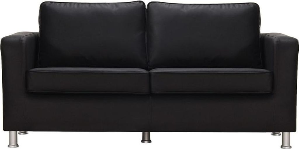 Dreisitzer-Sofa aus Ökoleder London-Margo black