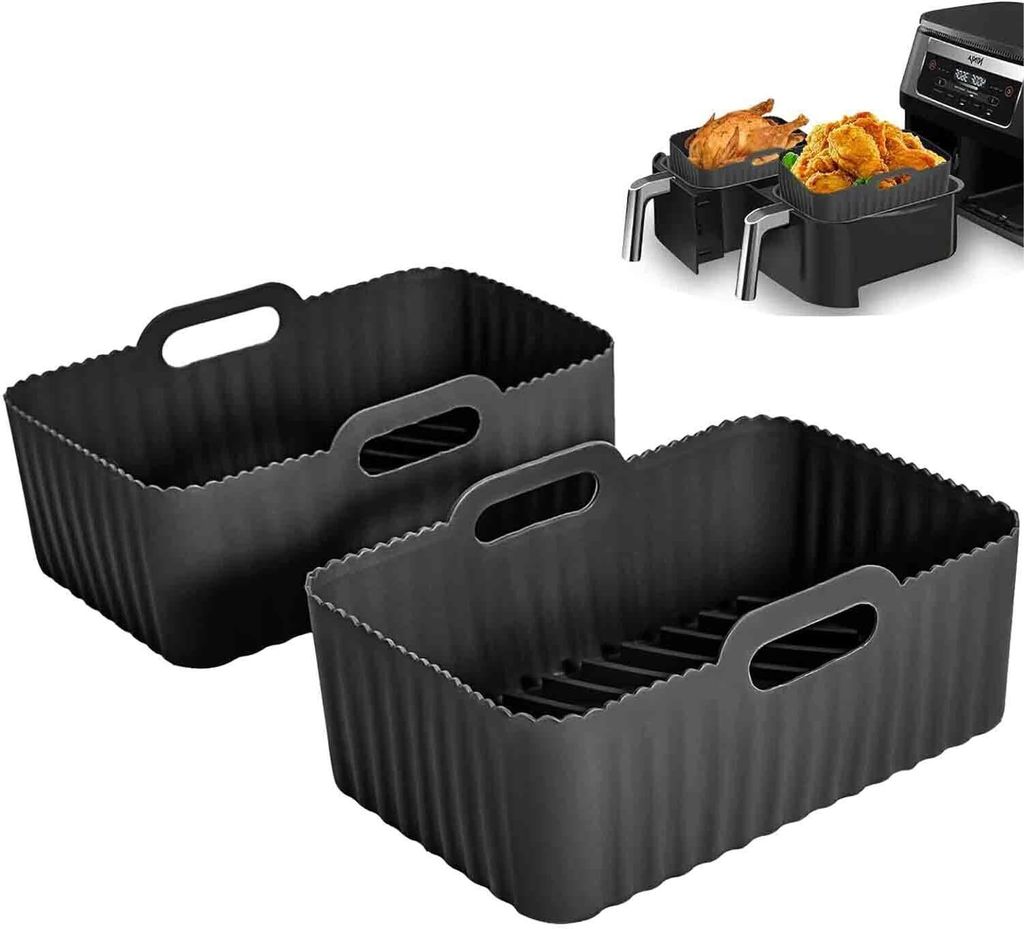 Silikonform für Heißluftfritteuse, 2Pcs Airfryer Zubehör, Produktbild 