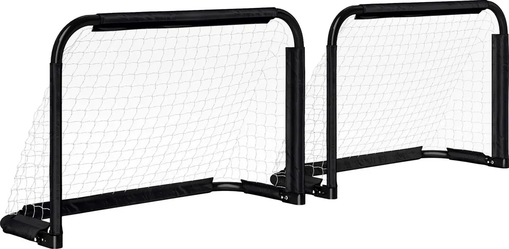 Mini buts de foot pour jardin et extérieur - Ensemble de 2 cages de sport