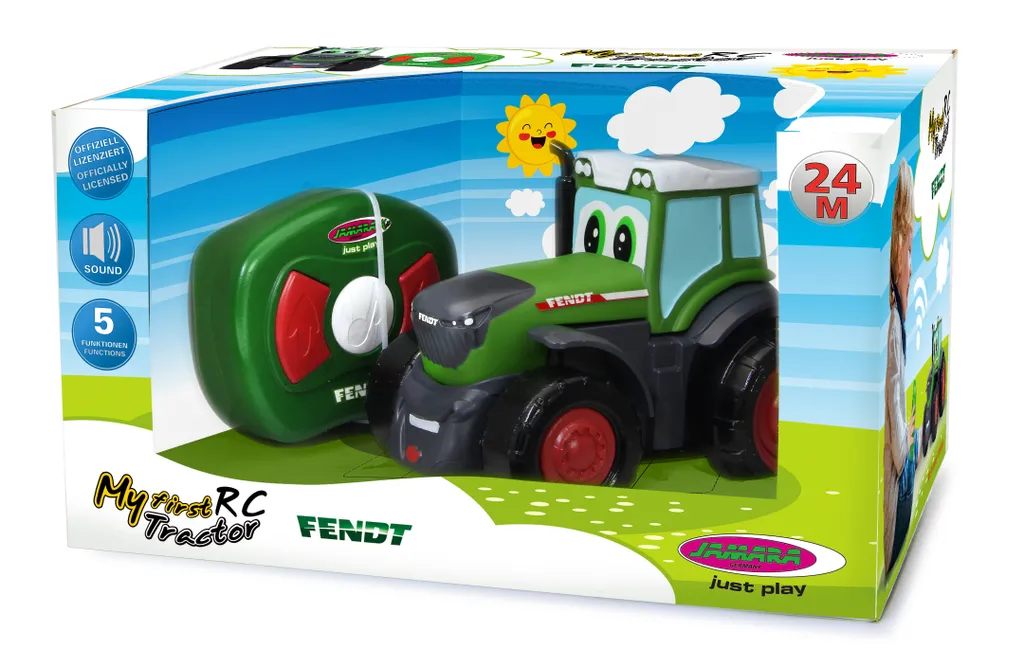 Tracteur RC Fendt Jamara 2.4GHz avec Effets Sonores et Pilotage Facile