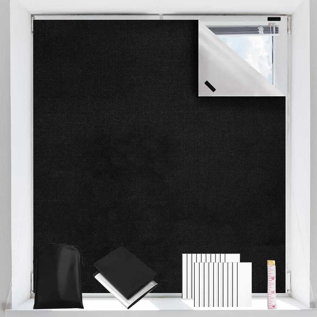 Store 100% opaque 200x145 cm thermique et occultant sans aucun perçage